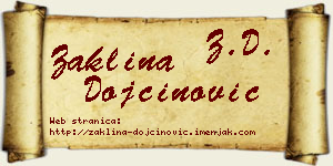 Žaklina Dojčinović vizit kartica
